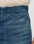 Elasticated denim shorts