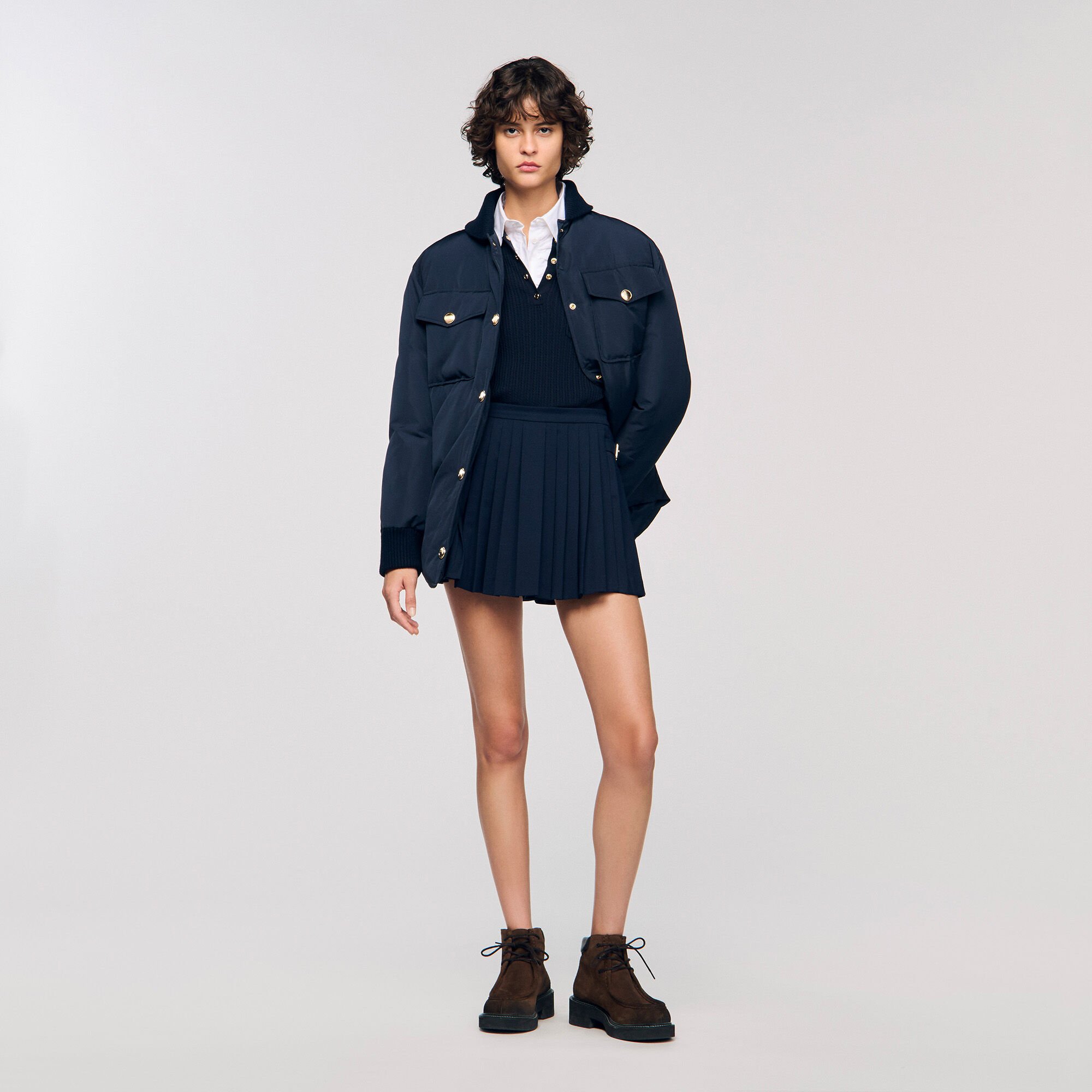 Pleated skort