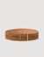 Wide leather belt
