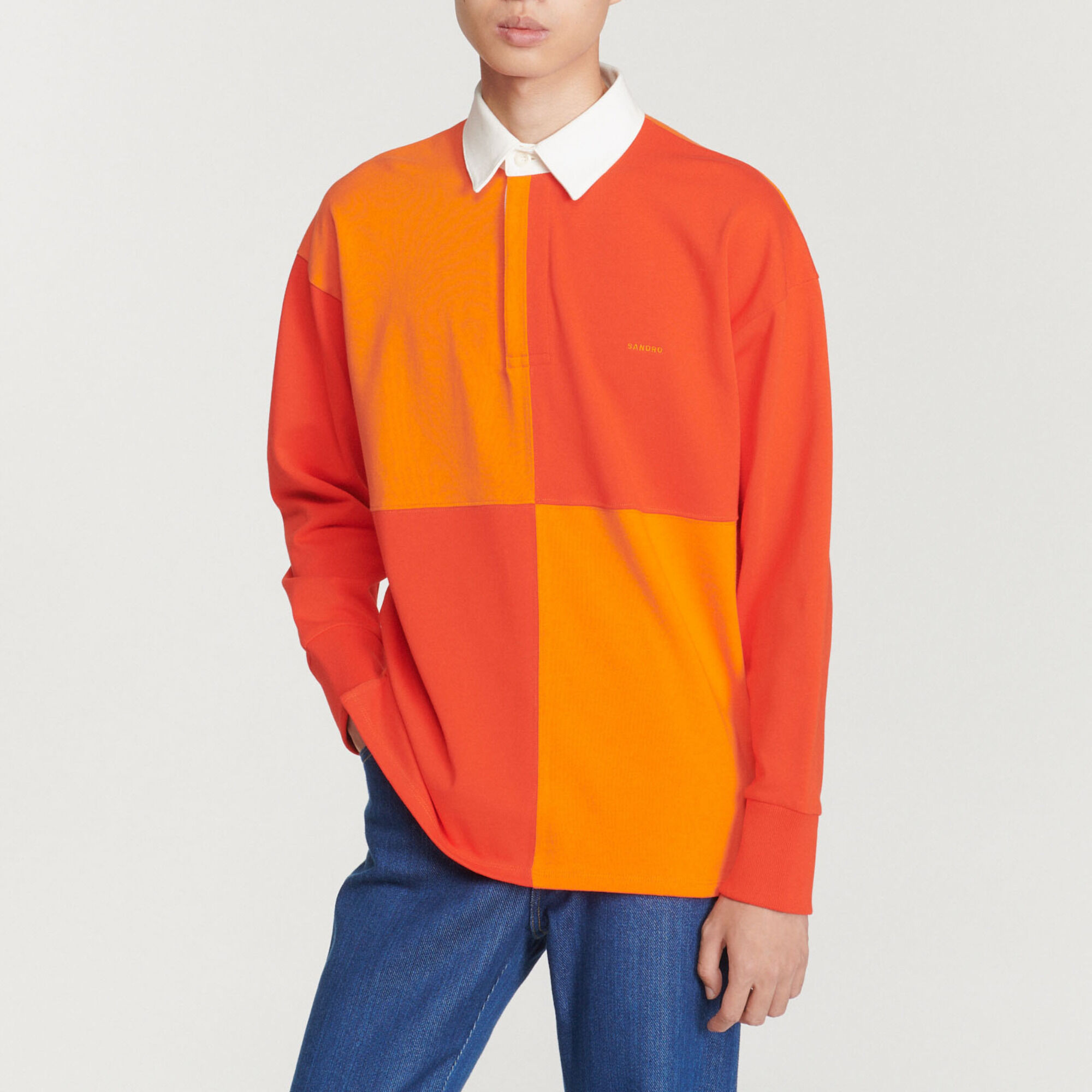 Organic cotton rugby polo shirt