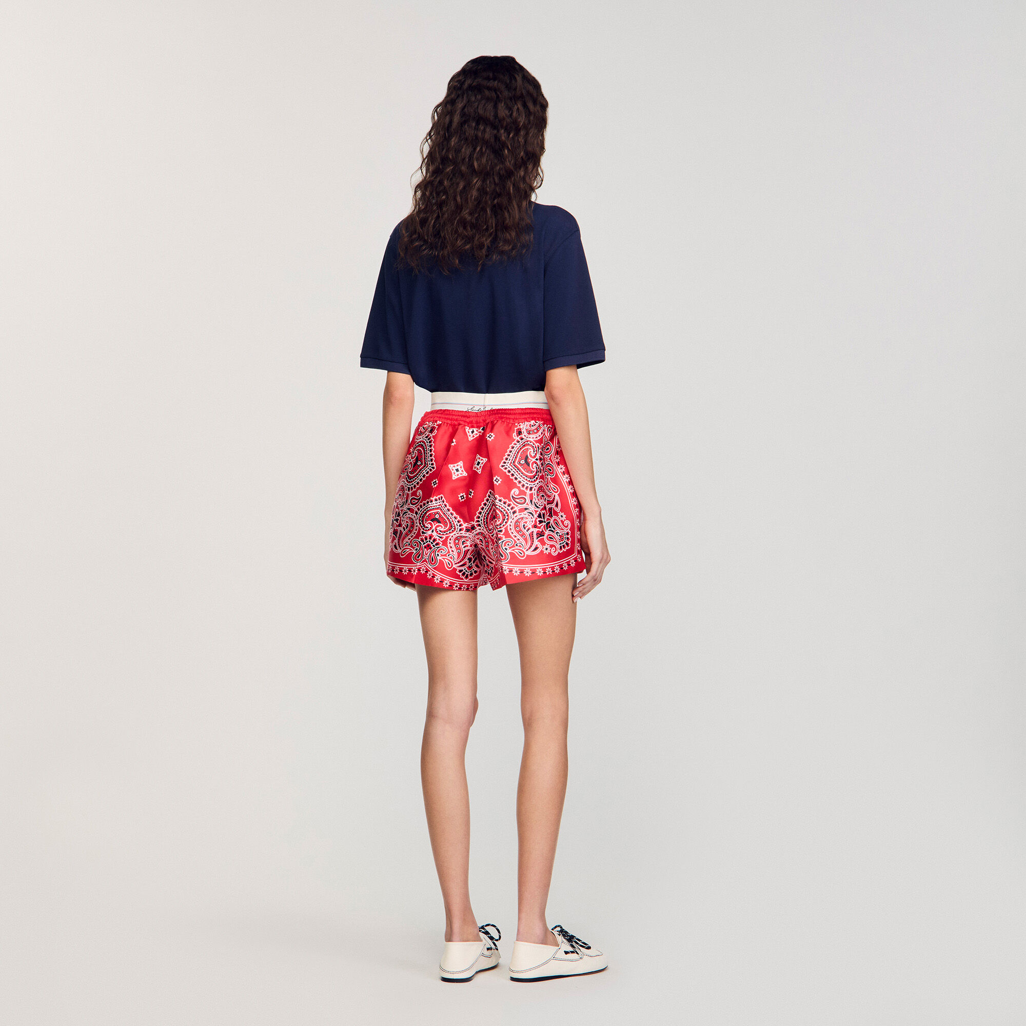 Bandana print shorts