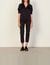 Flowing shirt in patterned jacquard