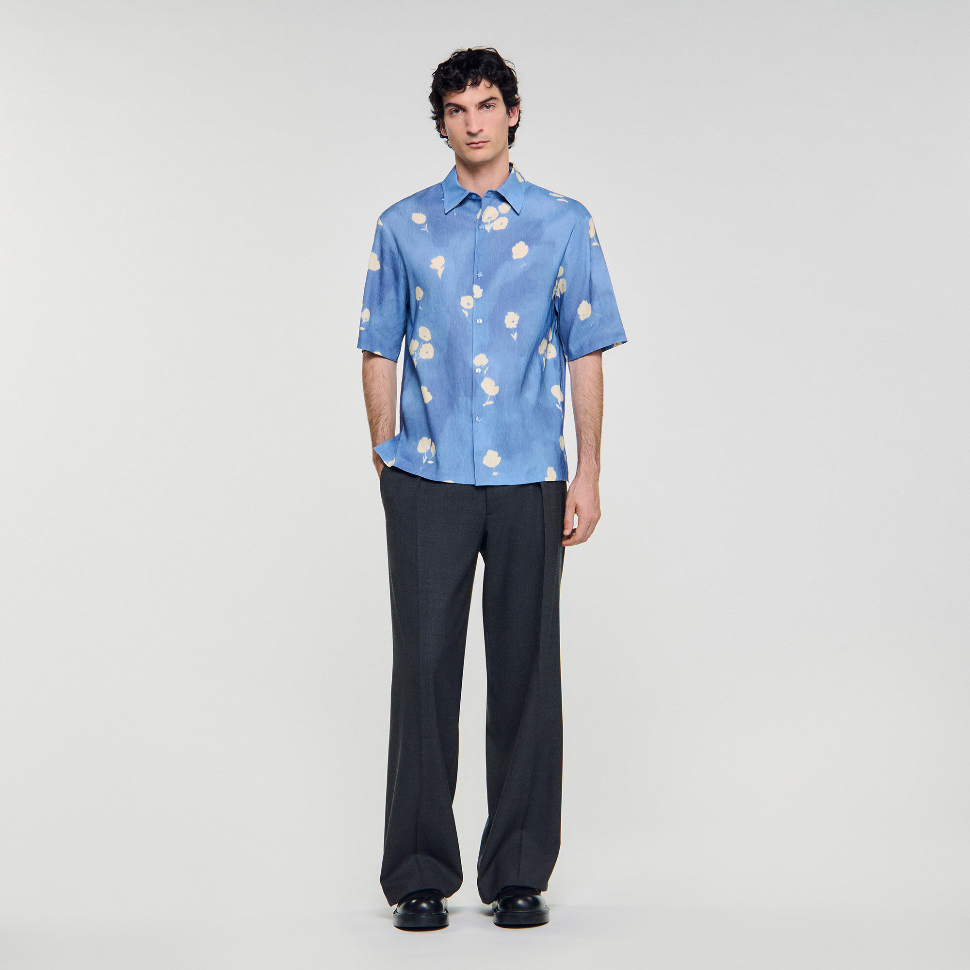 Floral motif shirt