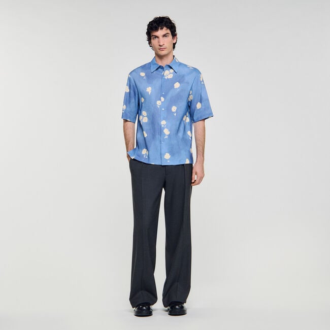 Floral motif shirt