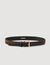 Two-tone leather belt
