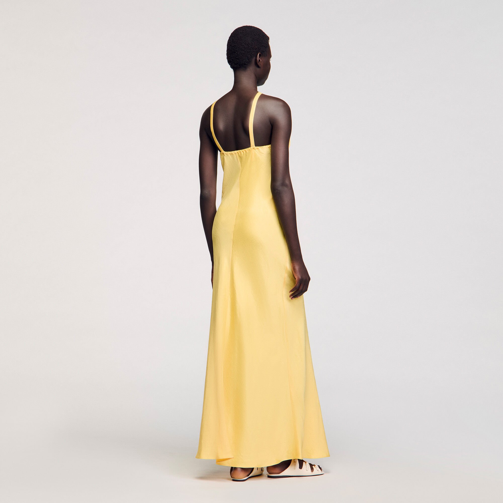 Ruffled maxi dress