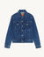 Denim jacket with tie-dye back