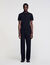 Short-sleeve knitted polo shirt