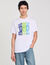 Wave print cotton T-shirt