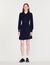 Pleated knit dress