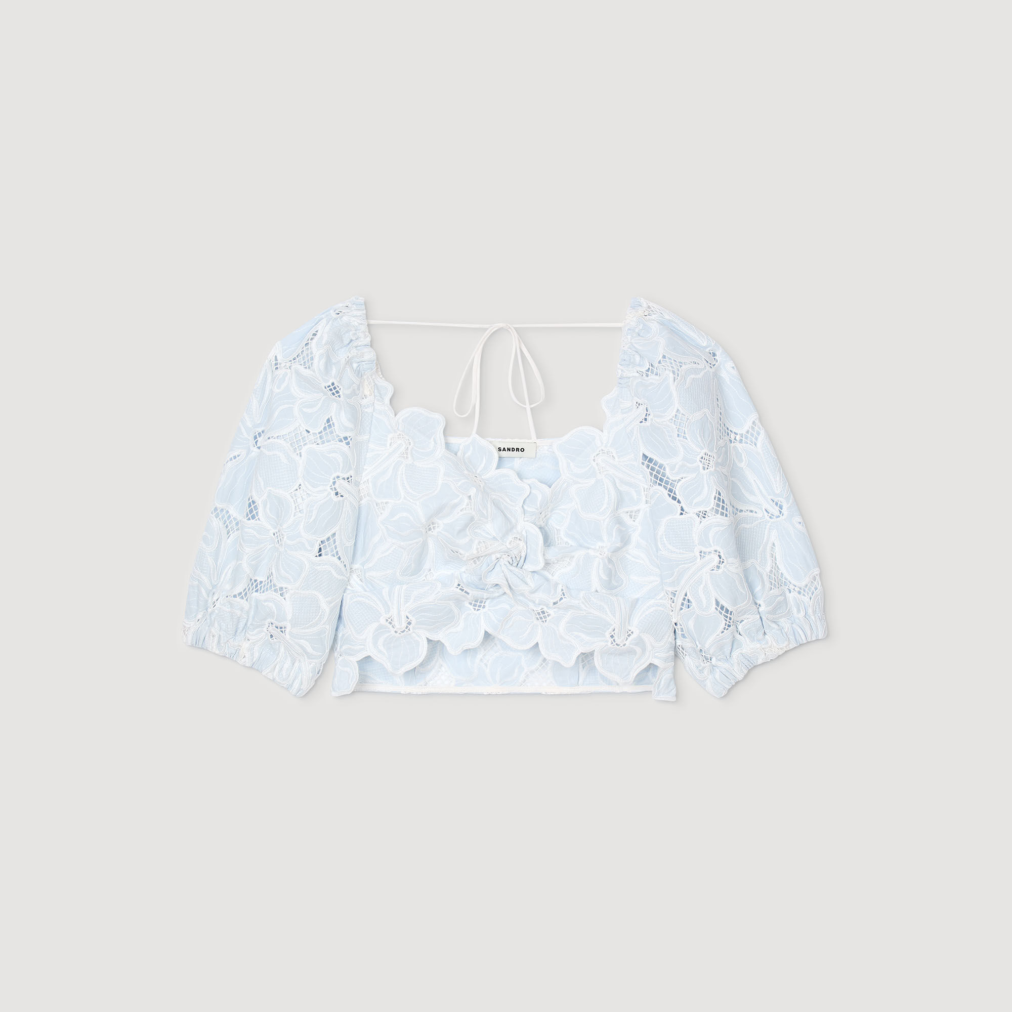 Guipure lace top