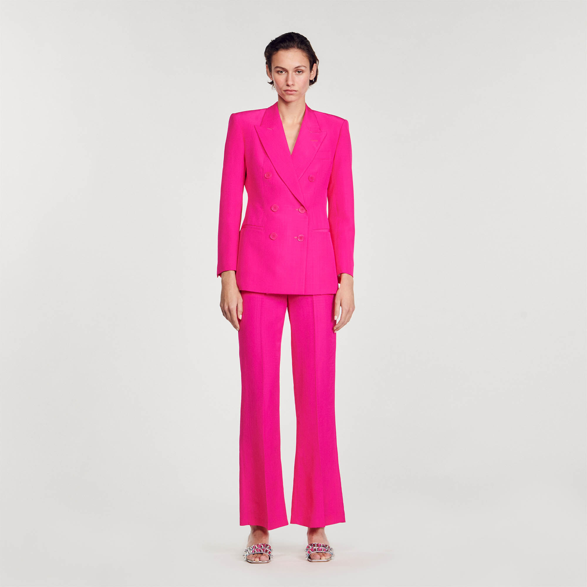 Sandro pink jacket deals