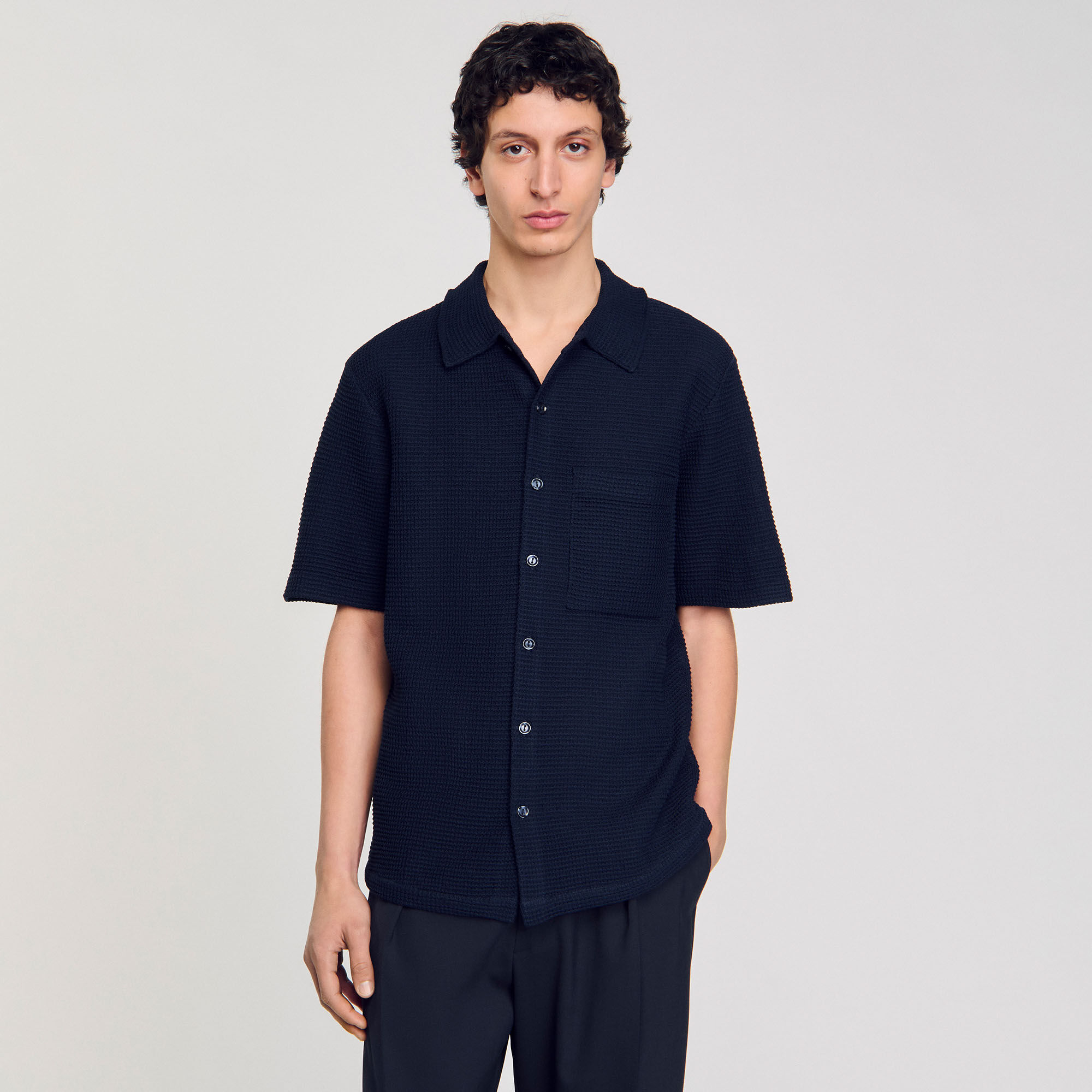 Waffled shirt