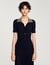 Knit maxi dress with studs