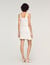 Short floral knit skirt