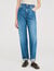 Wide-leg striped jeans