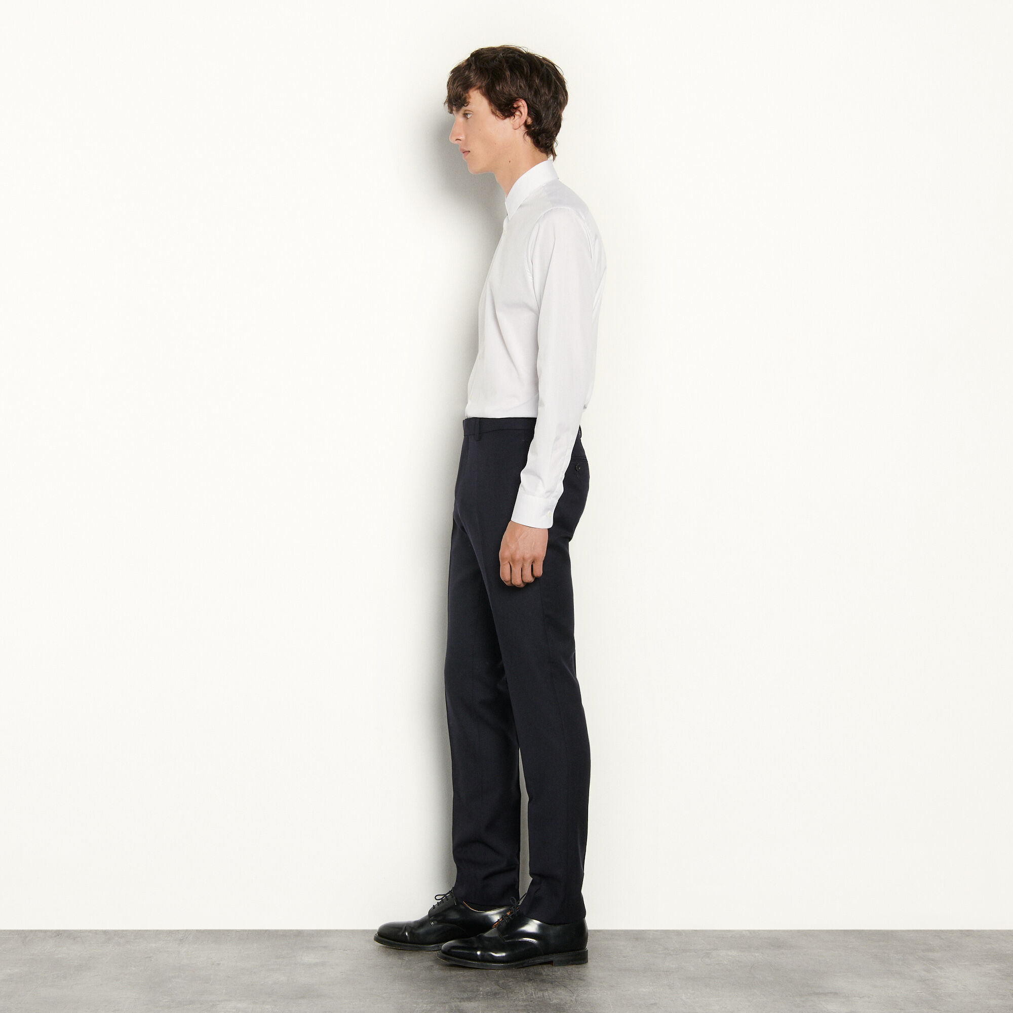 Virgin wool suit trousers