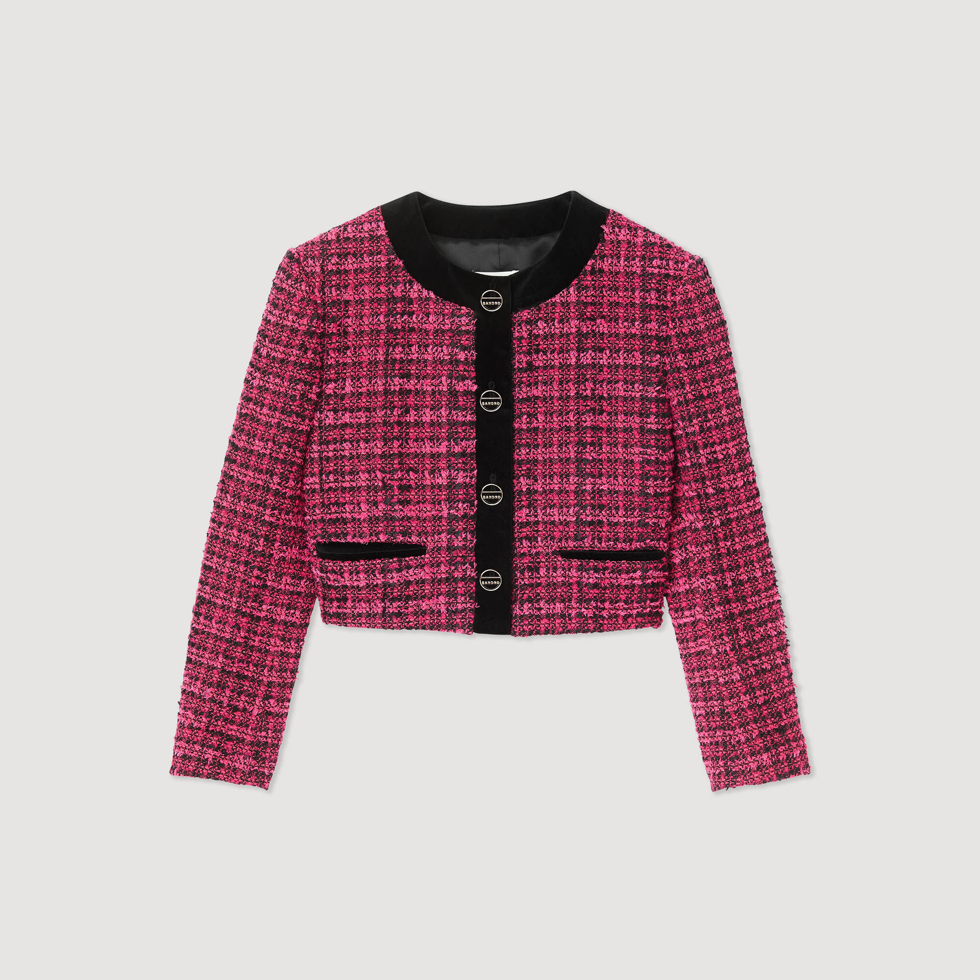 Cropped tweed jacket