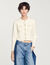 Rib knit cardigan