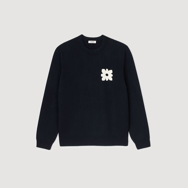Jumper with flower detail