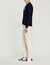 Wool cardigan with S patch