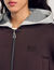 Hooded sweatshirt jacket