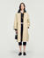 Long coat with leather collar - Women | Sandro