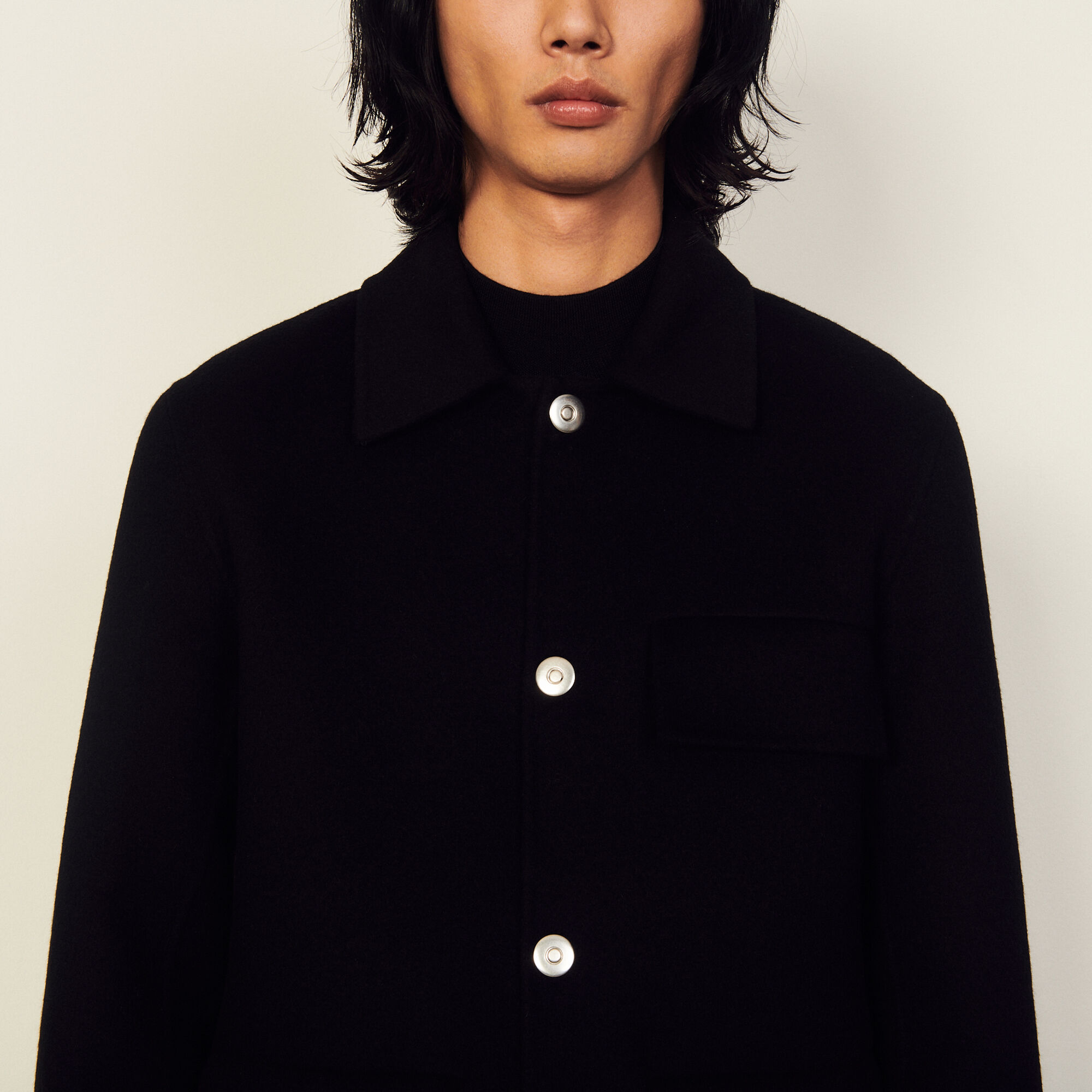 Double-faced wool jacket
