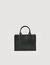 Small tote bag in certified leather