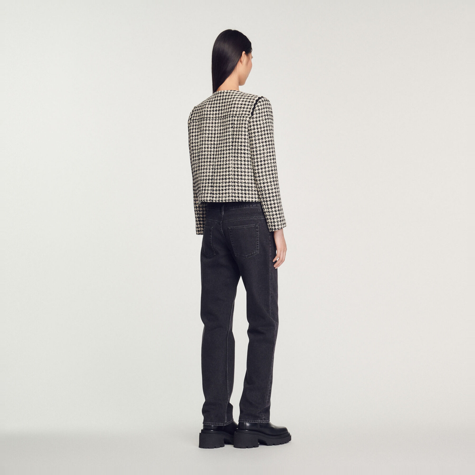 Houndstooth tweed jacket