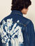 Denim jacket with tie-dye back