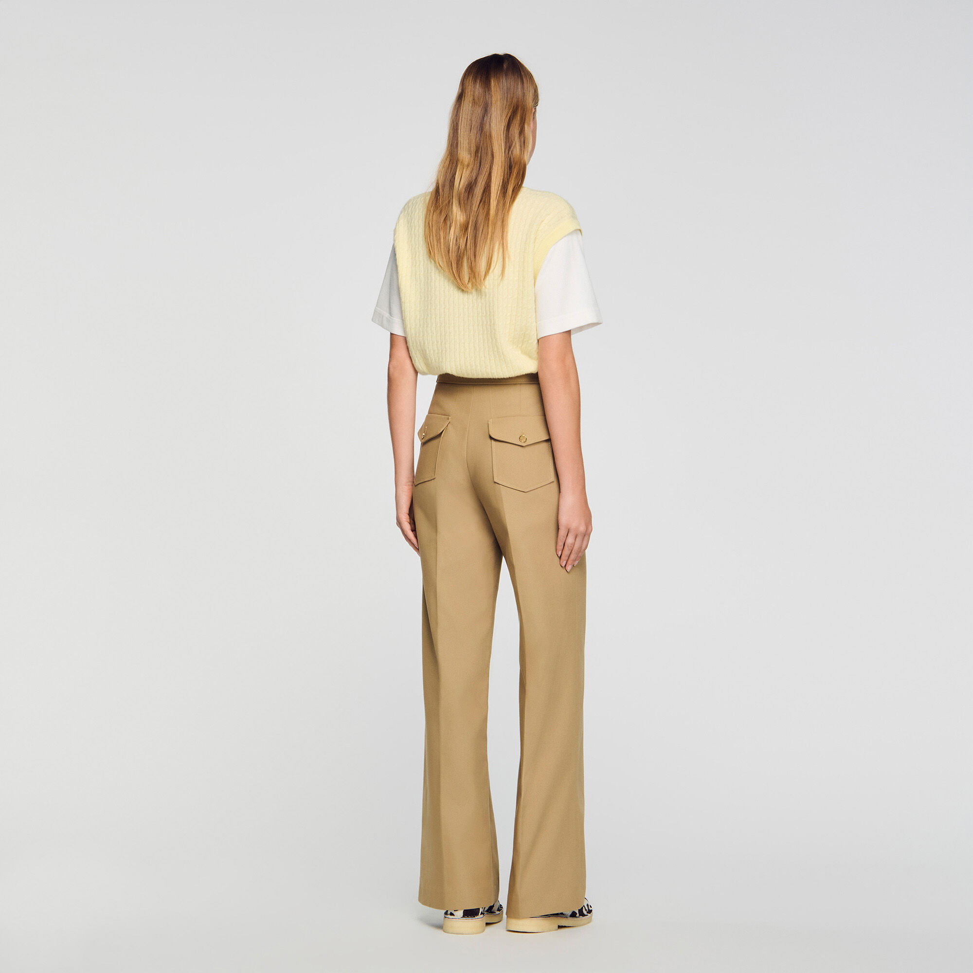 Cotton suit trousers