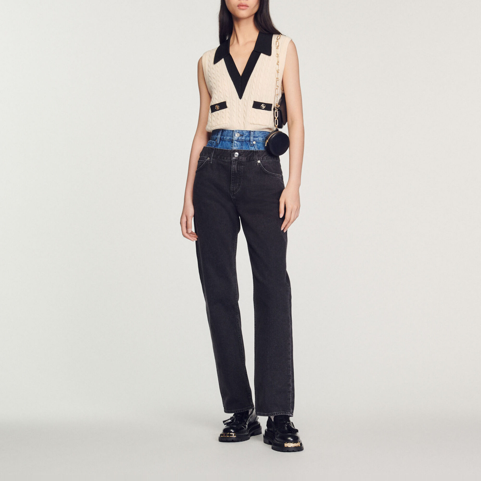 Two tone 2024 boyfriend jeans