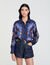 Patterned silk shirt