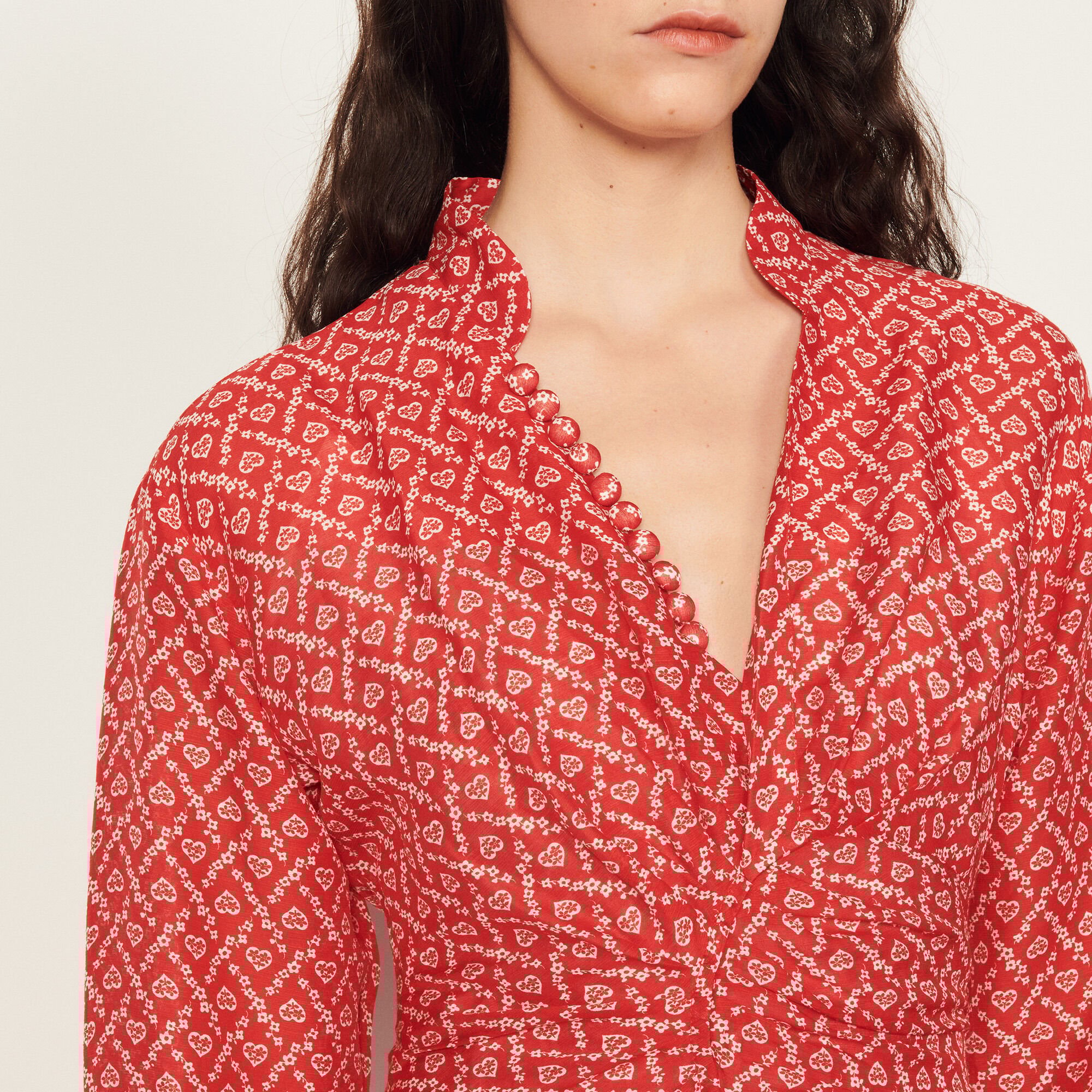 Long printed dress