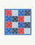 Printed scarf with pleats