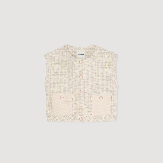 Decorative tweed jacket