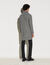 Checked wool coat