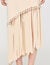 Fringed and beaded knit midi dress
