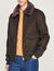 Shearling collar aviator jacket