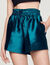 Satiny wide-leg shorts