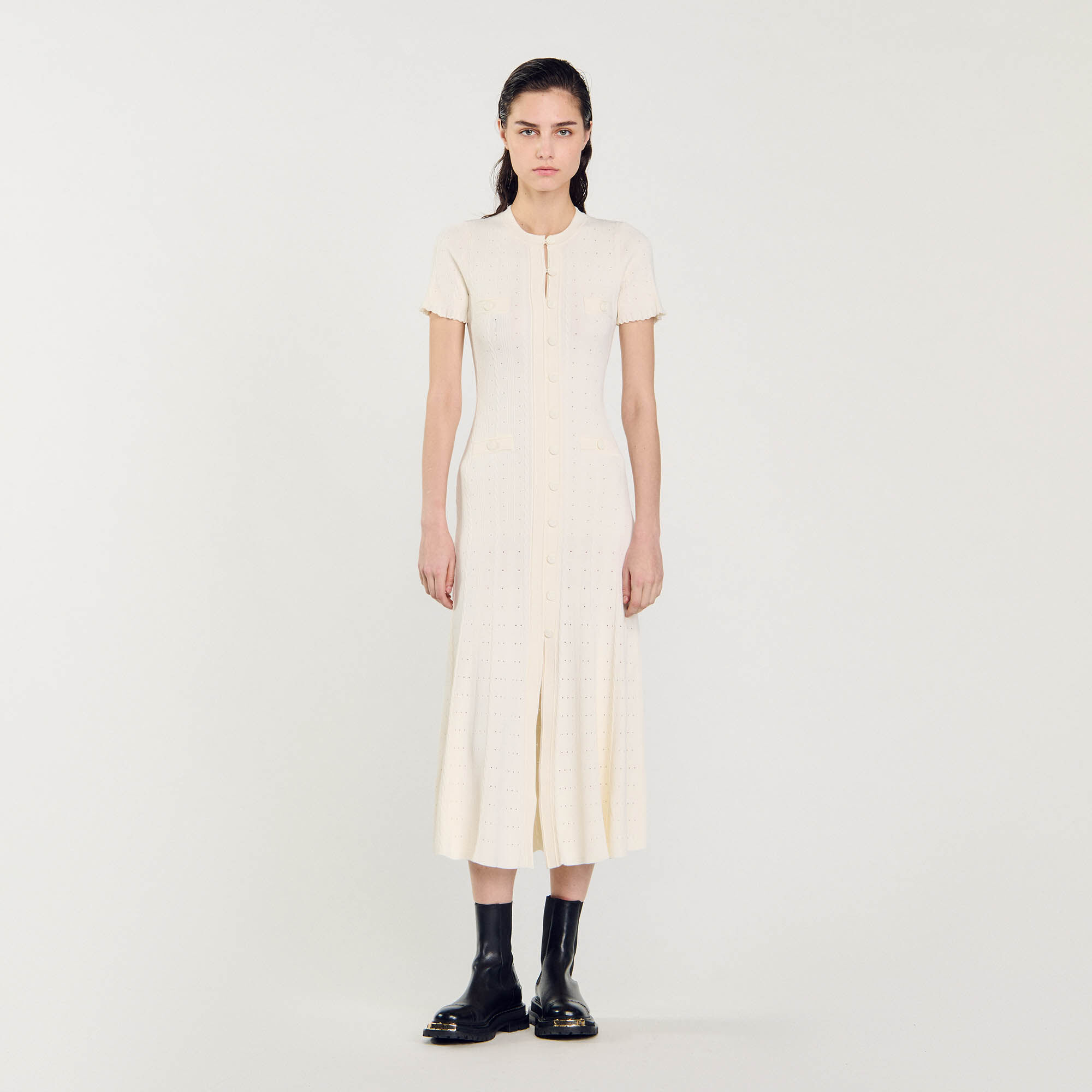 Knit maxi dress