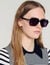 Thin-armed sunglasses