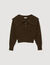 Knitted wide-neck sweater