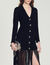 Velour knit dress