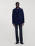 Straight-fit wool-blend coat