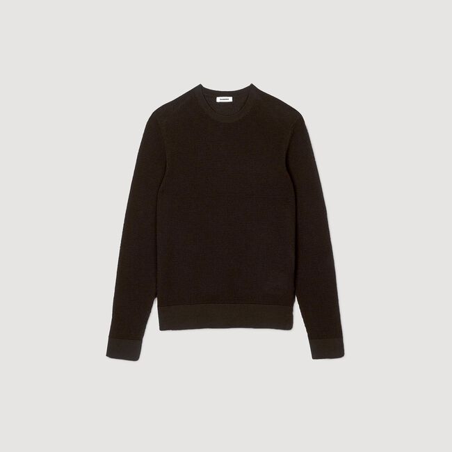 Textured knit jumper