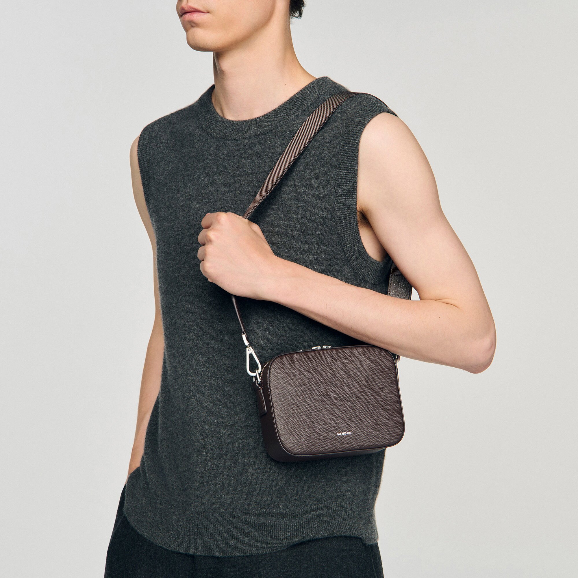 Small reconstituted leather bag