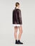 Long distressed leather jacket