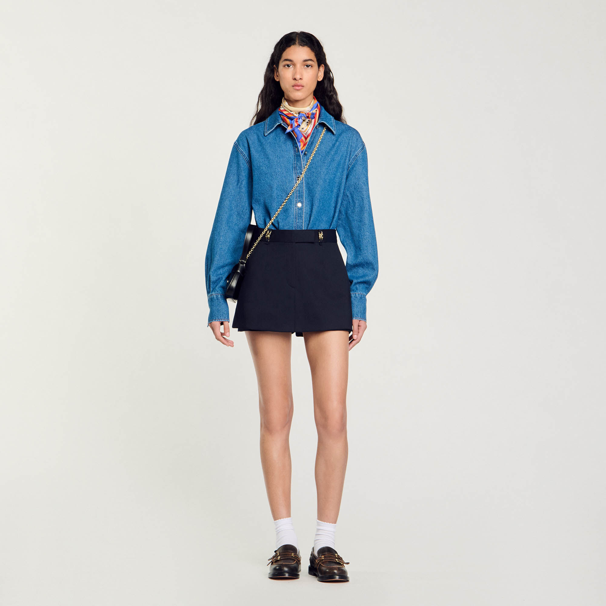 sheller Lady dot skort（Skort with decorative belt loops
